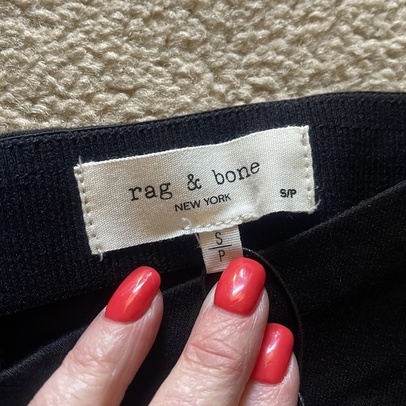 NWT Rag & Bone Nina High Rise Pull On Jeans w/ Slit in Black - Picture 6 of 9